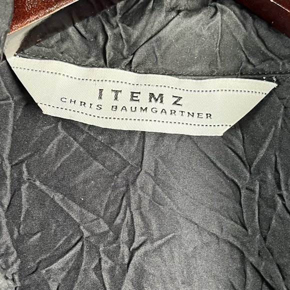 ITEMZ Chris Baumgartner Silk Black One Size Unstructured Pajamas 2pc loungewear - Picture 7 of 16